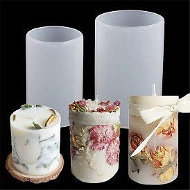 Column Shape DIY Silicone Candle Molds, for Scented Candle Making