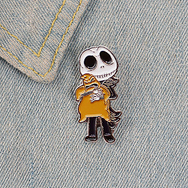 Halloween Horror Skeleton Ghost Pumpkin Prince Enamel Pin