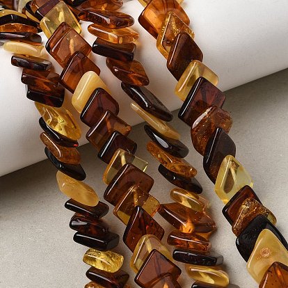 Янтарные шарики нити, ромб