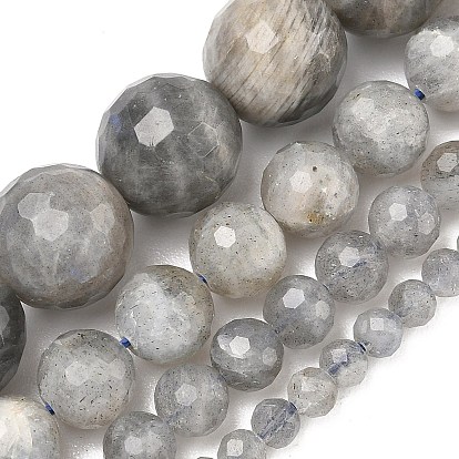 Природные лабрадорита бисер нитей, граненые, круглые