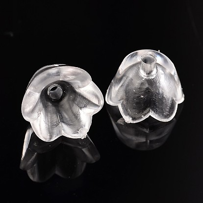 Прозрачные акриловые бусины, цветок тюльпана / ландыш