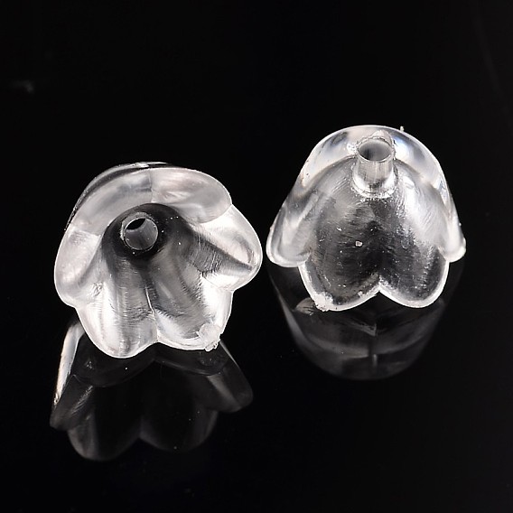 Прозрачные акриловые бусины, цветок тюльпана / ландыш