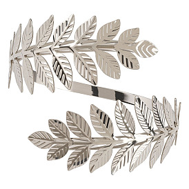 1Женские браслеты-манжеты из сплава поликарбоната в форме листа