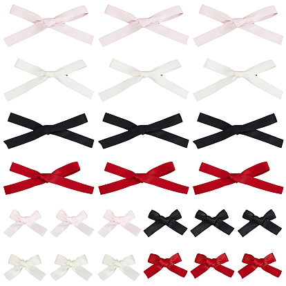 Заколки для волос из полиэстера и кожи аллигатора с бантом, с железным зажимом, аксессуары для волос для женщин девушка