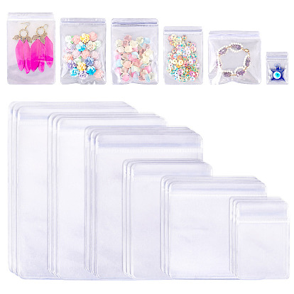 30 шт 6 стили ПВХ антиокислительные пакеты с застежкой-молнией, прозрачные антикоррозийные упаковочные мешочки для хранения ювелирных изделий, прямоугольные