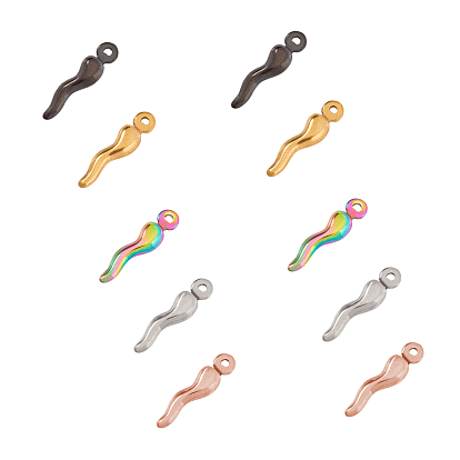 Вакуумное покрытие pvd 304 подвески из нержавеющей стали, рог изобилия / итальянский рог корничелло