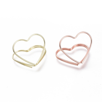 Heart Shape Iron Paperclips, Cute Paper Clips, Funny Bookmark Marking Clips