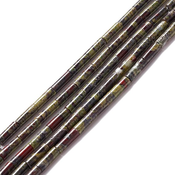 Natural Dragon Blood Beads Strands, Column