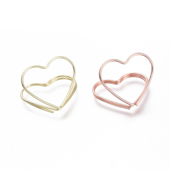 Heart Shape Iron Paperclips, Cute Paper Clips, Funny Bookmark Marking Clips