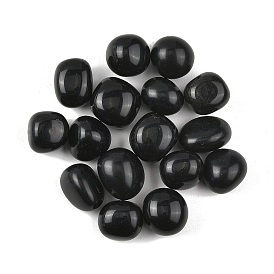 Природные обсидиана бусы, обваленные камни, нет отверстий / незавершенного, самородки