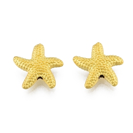 Alloy Beads, Matte Style, Starfish