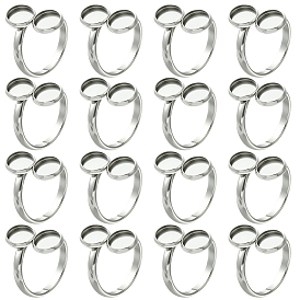 16шт 304 манжетные кольца из нержавеющей стали, настройка кольца колодки