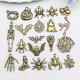 Сплавочные подвески тибетского стиля, темы хэллоуина