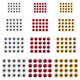 240 шт. эпоксидная смола 3 наклейки с имитацией рыбьего глаза, плоско-круглые