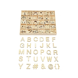 Unfinished Wood Letter A~Z & Symbol Pieces Sets, Children Toys