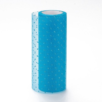 Glitter Deco Mesh Ribbons, Tulle Fabric, for Wedding Party Decoration, Skirts Decoration Making
