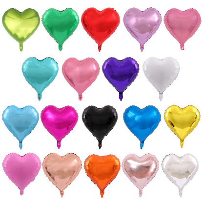 Heart Aluminum Film Valentine's Day Theme Balloons, for Party Festival Home Decorations
