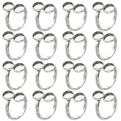 16шт 304 манжетные кольца из нержавеющей стали, настройка кольца колодки