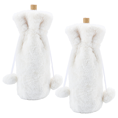 Плюшевый чехол для винной бутылки, декоративная сумка