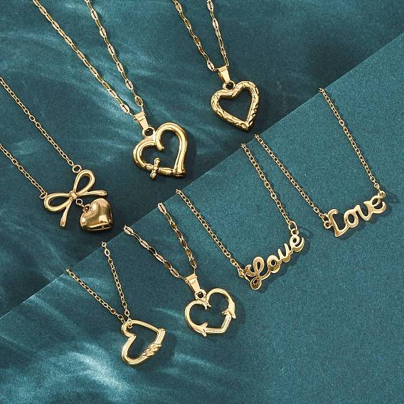 201 ожерелье из нержавеющей стали для женщин, золотые