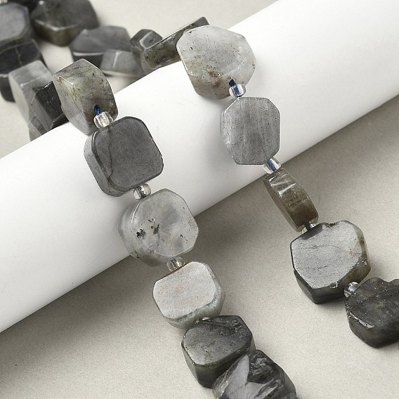 Природные лабрадорита бисер нитей, самородки, с бисером