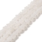 Natural White Jade Beads Strands, Star