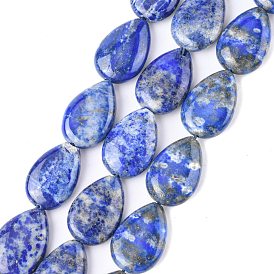 Lapis-lazuli, brins de perles naturels , larme