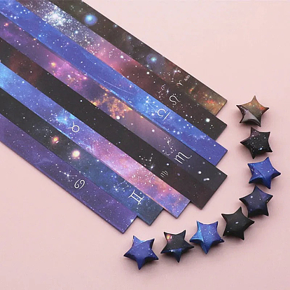 8 Styles Lucky Star Origami Paper, Folding Paper, Constellation Pattern
