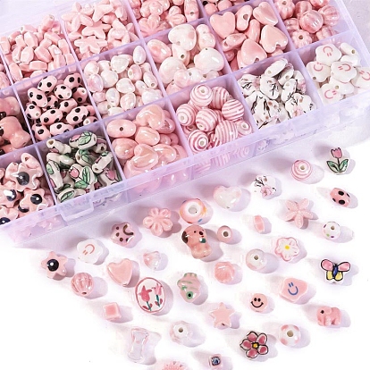 Фарфоровые бусины ручной работы, яркие глазурованные