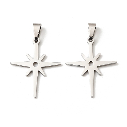 201 подвески из нержавеющей стали, звезда очарование, анти-тускнение