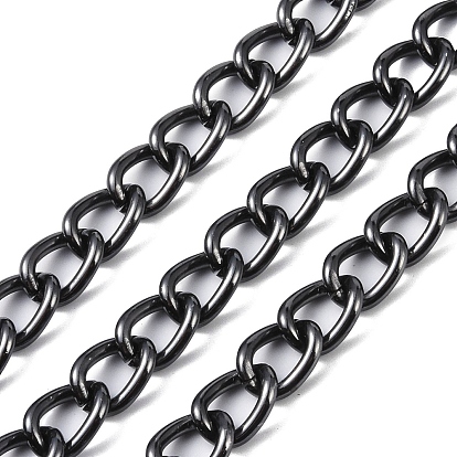 Aluminium Curb Chain, Unwelded, with Spool