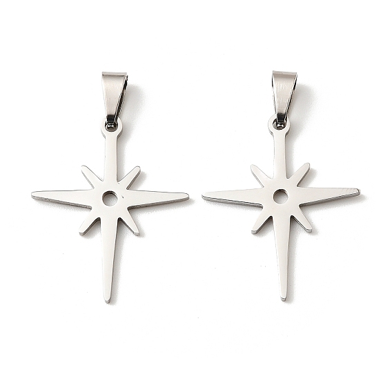 201 подвески из нержавеющей стали, звезда очарование, анти-тускнение