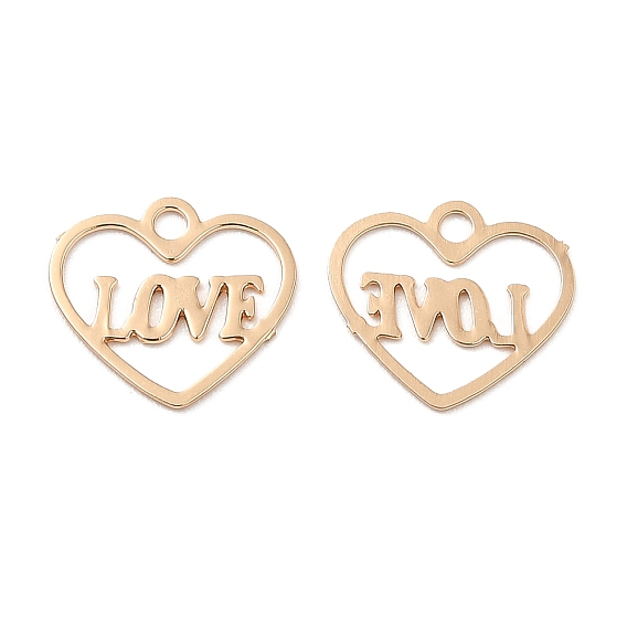 Долговечные латунные чары, пустое сердце со словами любовного очарования