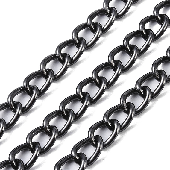 Aluminium Curb Chain, Unwelded, with Spool
