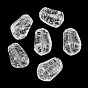Transparent Crackle Acylic Beads, Nuggets, Faceted