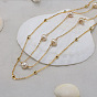 925 Sterling Silver with Natural Pearl Beads Necklaces, Round