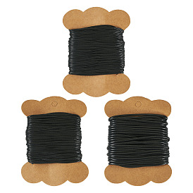 60m 3 стили экологичный корейский вощеный полиэстеровый шнур, макраме ремесленная нить для изготовления ювелирных изделий, круглые, многослойный