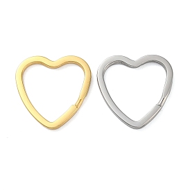 304 Stainless Steel Keychain Clasps, Heart