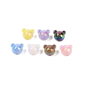 UV Plating Acrylic Beads, Bear