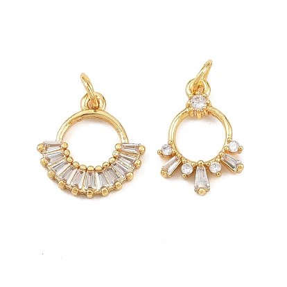 Латунные микро проложить кубического циркония подвески, долговечный, стойки покрытие, с целью перехода в кольце