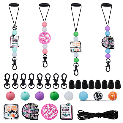 Ювелирные изделия, включая силиконовые и акриловые стразы, застежки из сплава и пластика, железные иглы и плетеная веревка из полипропиленового волокна