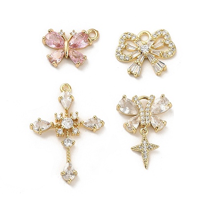 Латунные микро проложить кубического циркония подвески