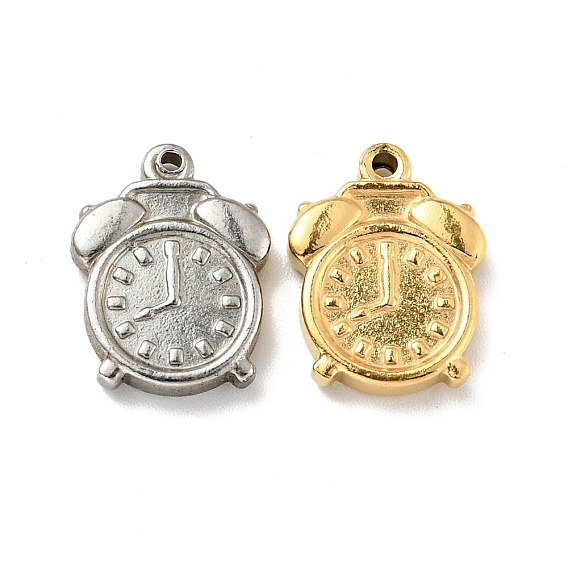 16 шт. 2 цвета 201 подвески из нержавеющей стали для машинной полировки, часы