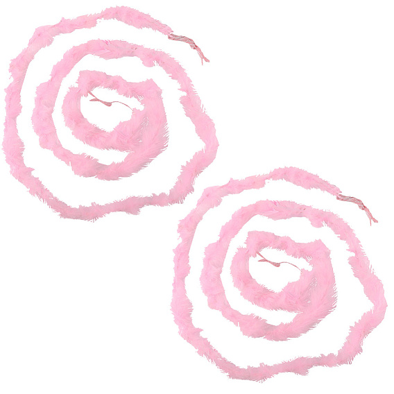 2 шт. боа из перьев индейки для танцев, свадьба, вечерние наряды, украшение костюма на хэллоуин, окрашенные