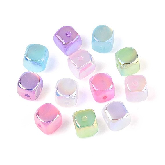 УФ-покрытие смоляные шарики, имитация шарики глаза кота, радужный, кубические