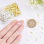 Olycraft 600Pcs 4 Style Mustache Brass Cabochons, Nail Art Decoration Accessories for Women