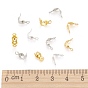 Brass Bead Tips, Calotte Ends, Clamshell Knot Cover, 7x4mm, Hole: 1mm