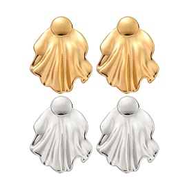 304 женские серьги-гвоздики из нержавеющей стали, лист