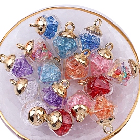 Transaparent Glass Globe Pendants, Diamond