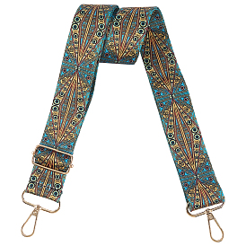 1Регулируемые нейлоновые ремни для сумки с рисунком «злой глаз», с поворотными застежками сплава, аксессуары для замены ручки сумки, золотые